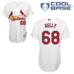 #68 Ty Kelly White MLB Jersey-St. Louis Cardinals Stitched Cool Base Baseball Jersey