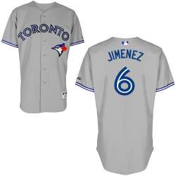 #6 Aj Jimenez Gray MLB Jersey-Toronto Blue Jays Stitched Cool Base Baseball Jersey