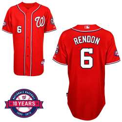 #6 Anthony Rendon Red MLB Jersey-Washington Nationals Stitched Cool Base Baseball Jersey