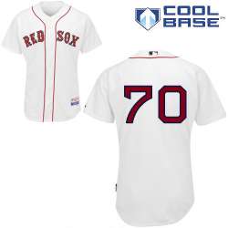#70 Garin Cecchini White MLB Jersey-Boston Red Sox Stitched Cool Base Baseball Jersey