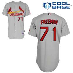 #71 Sam Freeman Gray MLB Jersey-St. Louis Cardinals Stitched Cool Base Baseball Jersey