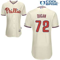 #72 Kelly Dugan Cream MLB Jersey-Philadelphia Phillies Stitched Cool Base Baseball Jersey