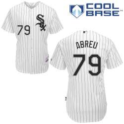#79 Jose Abreu White Pinstripe MLB Jersey-Chicago White Sox Stitched Cool Base Baseball Jersey