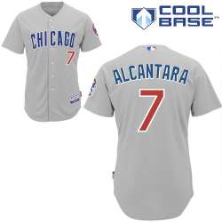 #7 Arismendy Alcantara Light Gray MLB Jersey-Chicago Cubs Stitched Cool Base Baseball Jersey
