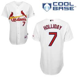 #7 Matt Holliday White MLB Jersey-St. Louis Cardinals Stitched Cool Base Baseball Jersey