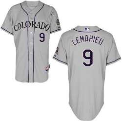 #9 DJ LeMahieu Gray MLB Jersey-Colorado Rockies Stitched Cool Base Baseball Jersey