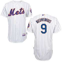 #9 Kirk Nieuwenhuis White Pinstripe MLB Jersey-New York Mets Stitched Player Baseball Jersey
