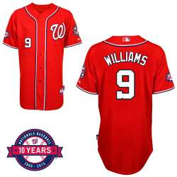 #9 Matt Willams Red MLB Jersey-Washington Nationals Stitched Cool Base Baseball Jersey